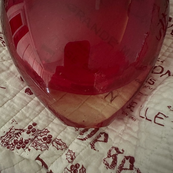 Heavy Blown Murano Style Glass Heart Vase - Picture 3 of 8